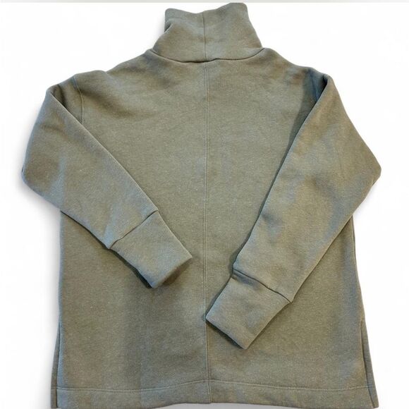 NWT Peloton Olive Green Funnel Neck Sweatshirt, Women’s Size Large - Picture 3 of 7